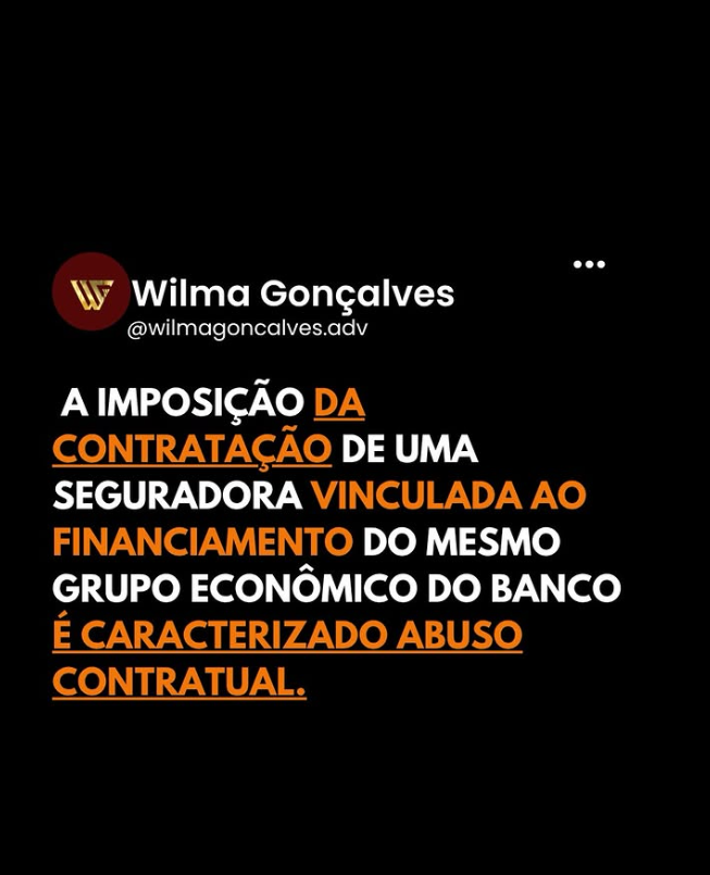 Post sobre seguros vinculados ao financiamento
